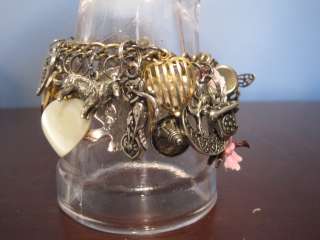   MONET CHARM Bracelet / 30 Charms / Vintage Bracelet / Jewelry  
