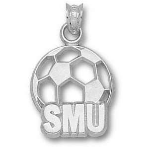  SMU Mustangs Sterling Silver SMU Soccerball Pendant 