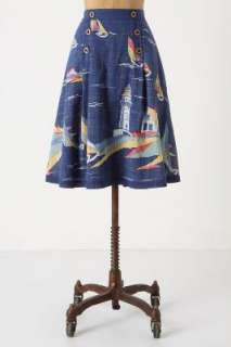 Anthropologie   Sailboat Skirt  