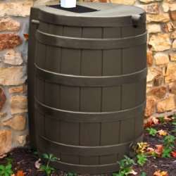 Good Ideas Rain Wizard 40 Gallon Rain Barrel Oak  