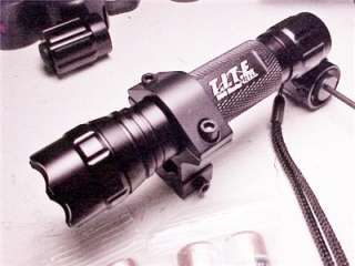 Tactical LED Flashlight Pkg, w/ Xtra Red, Grn, or UV Emitter, To 