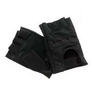  Leather Motorcycle Fingerless Gloves