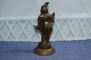 Vintage Bronze Heavy India Figurine Statue Nice Detail Old Piece 