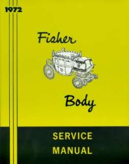 1972 FISHER BODY SERVICE MANUAL CD  