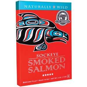  Sockeye Smoked Salmon by Alaska Smokehouse   4 Oz: Kitchen 
