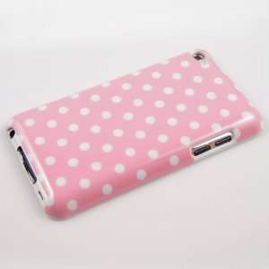  Pink Polka Dot #003 Hard Plastic Case for Ipod Touch 4 