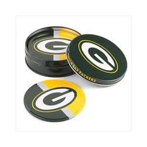  Tin Coaster Set   Green Bay Packers