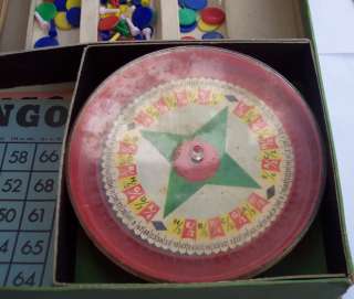 ANTIQUE BINGO ROULETTE TOY TOYS CLASSIC GAME LOTTERY  