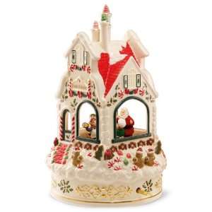    Lenox Holiday Carved Santas Bake Shop Centerpiece