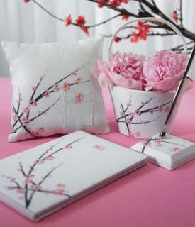 Cherry Blossom Asian Wedding Accessories Set 4 Pcs  
