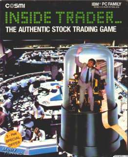 Inside Trader PC stock trading simulation game! BOX 5  
