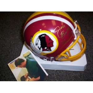  Jeff Bostic Autographed Redskins Mini Helmet Sports 