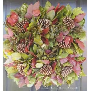  Square Holiday Salal with Pine Cones