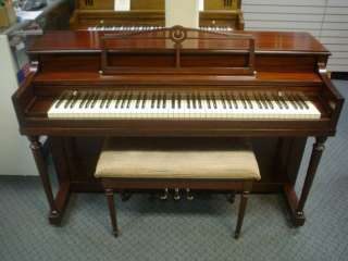 Henry F. Miller Spinet Piano w/bench vertical acoustic  