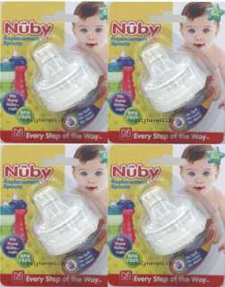 Nuby No Spill Gripper Silicone Replacement Spouts NEW  