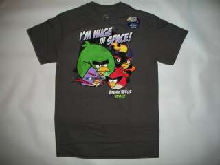 ANGRY BIRDS,IM HUGE IN SPACE, VINTAGE RETRO T SHIRT IN MENS SIZES S 
