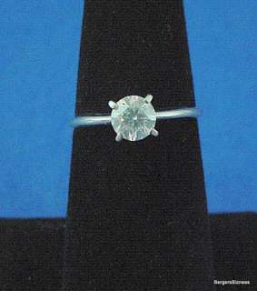   Diamond Solitaire Engagement Ring   0.625 CT   Platinum Band  