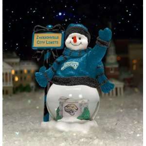  Jacksonville Jaguars Team City Limits Snowman NFL Football 