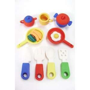  9 Piece Home Cooking Erasers Toys & Games