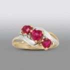 Ruby Ring with Diamond Accents