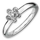 Flower Diamond Ring    Three Flower Diamond Ring