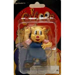 Classic Cartoon Figurine   3 Tall Porky Pig Figurine
