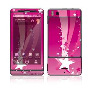  Motorola Droid X Skin Decal Sticker   Pink Stars 