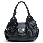 Parinda Jasmine 01545 (Black) Faux Leather Large Handbag