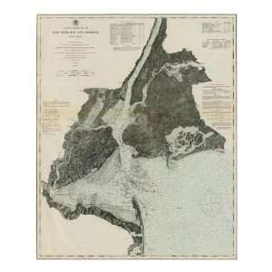  United States Coast Survey.   New York Bay And Harbor, New 