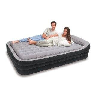 Intex Deluxe Frame Rising Comfort Queen Airbed with built in A/C Pump 