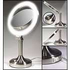   Lighting and Decor Surround Lighted Pivoting Pedestal Vanity Mirror