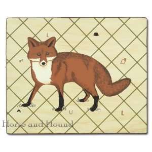  Country Fox Wood Plaque