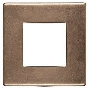  Metal Square Frame Tile Accent in Bronze