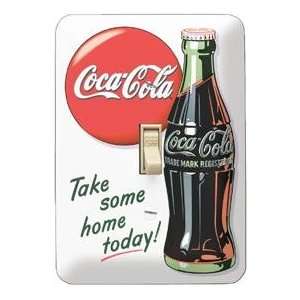  Coca Cola Take Some Home Metal Switch Plate Cover Coke 