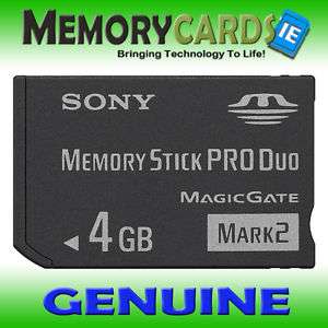 4GB MEMORY STICK CARD FOR SONY BLOGGIE DIGITAL CAMERA  
