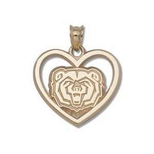  Missouri State University Bears Bear Head Pierced Heart 