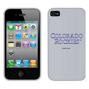  Colorado Rockies Text on Verizon iPhone 4 Case by Coveroo 