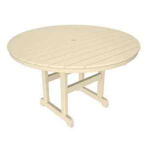  Poly Wood RT248SA Round Outdoor Dining Table: Home 