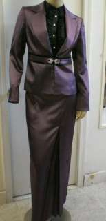 Mauve 3 piece Modest Turkish Skirt suit Set Abaya Hijab  