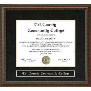 Tri County Community College (TCCC) Diploma Frame  Sports 
