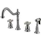   of design heritage double handle widespread bar kitchen faucet