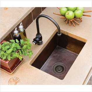   Chica Hand Hammered Copper Kitchen Sink   Finish Brushed Nickel