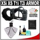 MADE Rubberized Camera Armor Case for Canon Rebel XSi XS T1i + T2i 