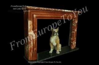 HAND CARVED MARBLE FRENCH STYLE FIREPLACE MANTEL  