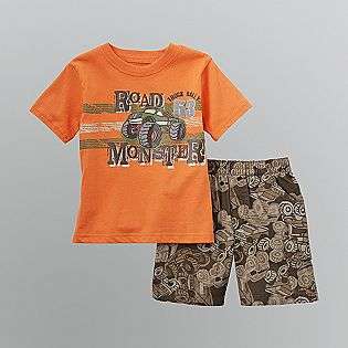 Toddler Boys Road Monster T Shirt & Shorts Set  WonderKids Baby Baby 