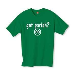  Mens Got Parish ? Throwback Kelly Green T Shirt Size Small 