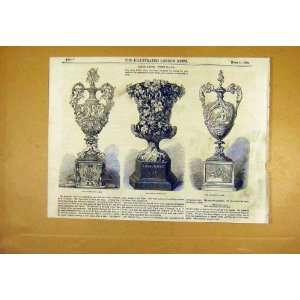  Ascot Races Prize Plate Cup Vase Trophy Print 1853: Home 