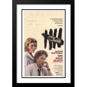 The Mean Season 20x26 Framed and Double Matted Movie Poster   Style A