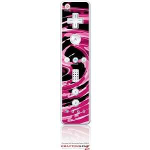  Wii Remote Controller Skin   Alecias Swirl 02 Hot Pink by 