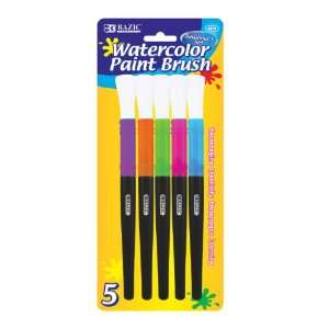   Jumbo Watercolor Paint Brush (5/Pack), Case Pack 24: Office Products